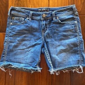 Womens Silver Dawson Short Denim Jeans Short in Size 29 [LIKE New]